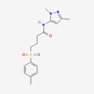 N-(1,3-dimethyl-1H-pyrazol-5-yl)-4-tosylbutanamide