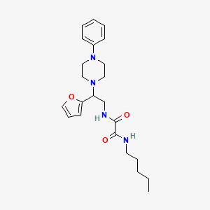 N1-(2-(furan-2-yl)-2-(4-phenylpiperazin-1-yl)ethyl)-N2-pentyloxalamide