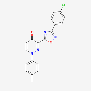 3-(3-(4-chlorophenyl)-1,2,4-oxadiazol-5-yl)-1-(p-tolyl)pyridazin-4(1H)-one