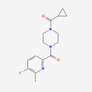 1-Cyclopropanecarbonyl-4-(5-fluoro-6-methylpyridine-2-carbonyl)piperazine