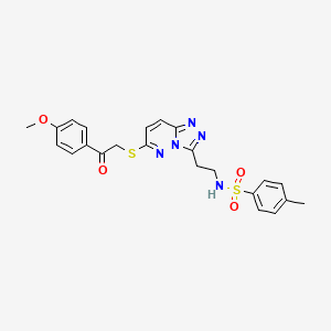 B2976561 N-(2-(6-((2-(4-methoxyphenyl)-2-oxoethyl)thio)-[1,2,4]triazolo[4,3-b]pyridazin-3-yl)ethyl)-4-methylbenzenesulfonamide CAS No. 872998-45-3