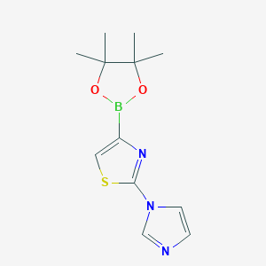 2-(Imidazol-1-yl)thiazole-4-boronic acid pinacol ester