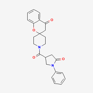 1'-(5-Oxo-1-phenylpyrrolidine-3-carbonyl)spiro[chroman-2,4'-piperidin]-4-one