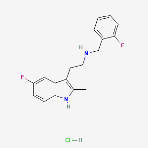 2-(5-fluoro-2-methyl-1H-indol-3-yl)-N-(2-fluorobenzyl)ethanamine hydrochloride