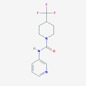molecular formula C12H14F3N3O B2976566 N-(pyridin-3-yl)-4-(trifluoromethyl)piperidine-1-carboxamide CAS No. 2380144-47-6