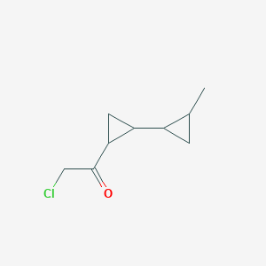 2-Chloro-1-[2-(2-methylcyclopropyl)cyclopropyl]ethanone