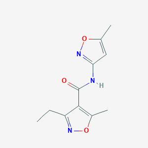 3-ethyl-5-methyl-N-(5-methyl-1,2-oxazol-3-yl)-1,2-oxazole-4-carboxamide
