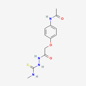 N-[4-(2-{2-[(methylamino)carbonothioyl]hydrazino}-2-oxoethoxy)phenyl]acetamide