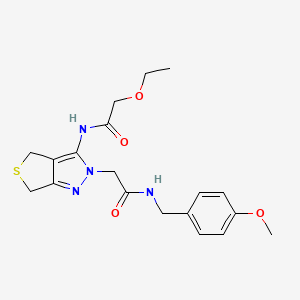 2-ethoxy-N-(2-(2-((4-methoxybenzyl)amino)-2-oxoethyl)-4,6-dihydro-2H-thieno[3,4-c]pyrazol-3-yl)acetamide