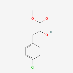 3-(4-Chlorophenyl)-1,1-dimethoxypropan-2-ol