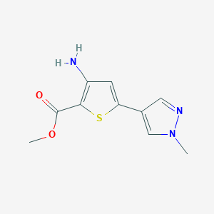 Methyl 3-amino-5-(1-methyl-1H-pyrazol-4-yl)thiophene-2-carboxylate