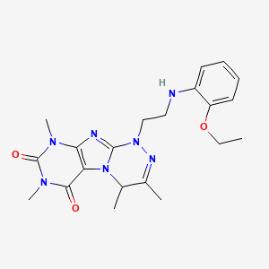 1-(2-((2-ethoxyphenyl)amino)ethyl)-3,4,7,9-tetramethyl-7,9-dihydro-[1,2,4]triazino[3,4-f]purine-6,8(1H,4H)-dione