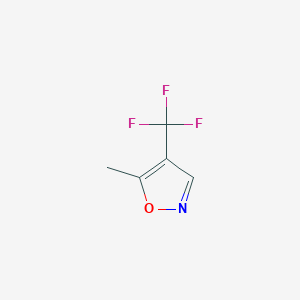 molecular formula C5H4F3NO B2976644 5-Methyl-4-(trifluoromethyl)-1,2-oxazole CAS No. 1823499-53-1