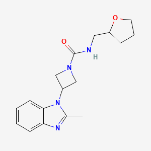 3-(2-Methylbenzimidazol-1-yl)-N-(oxolan-2-ylmethyl)azetidine-1-carboxamide
