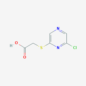 molecular formula C6H5ClN2O2S B2976646 [(6-Chloropyrazin-2-YL)thio]acetic acid CAS No. 884497-52-3