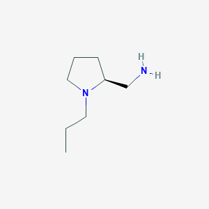 molecular formula C8H18N2 B2976680 [(2S)-1-propylpyrrolidin-2-yl]methanamine CAS No. 84225-92-3