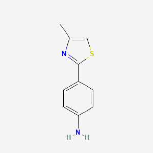molecular formula C10H10N2S B2976698 4-(4-Methyl-1,3-thiazol-2-yl)aniline CAS No. 39719-92-1