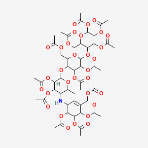 molecular formula C51H69NO31 B2976794 Acarbose Tridecaacetate CAS No. 1013621-79-8; 117065-98-2