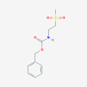molecular formula C11H15NO4S B029768 [2-(Methylsulfonyl)ethyl]carbamic Acid Benzyl Ester CAS No. 146698-94-4