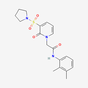 molecular formula C19H23N3O4S B2976901 N-(2,3-dimethylphenyl)-2-[2-oxo-3-(pyrrolidine-1-sulfonyl)-1,2-dihydropyridin-1-yl]acetamide CAS No. 1251694-23-1