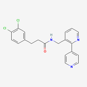 molecular formula C20H17Cl2N3O B2976907 N-([2,4'-bipyridin]-3-ylmethyl)-3-(3,4-dichlorophenyl)propanamide CAS No. 2034577-70-1