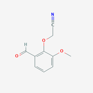 2-(2-Formyl-6-methoxyphenoxy)acetonitrile