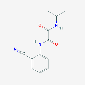 molecular formula C12H13N3O2 B2976928 N1-(2-cyanophenyl)-N2-isopropyloxalamide CAS No. 898356-02-0
