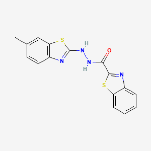 N'-(6-methyl-1,3-benzothiazol-2-yl)-1,3-benzothiazole-2-carbohydrazide