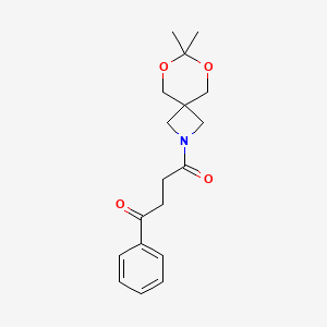 1-(7,7-Dimethyl-6,8-dioxa-2-azaspiro[3.5]nonan-2-yl)-4-phenylbutane-1,4-dione