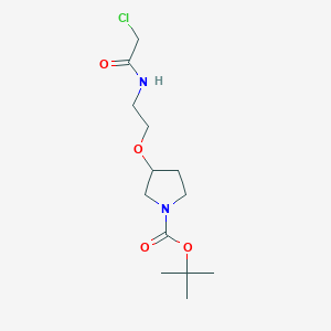 Tert-butyl 3-[2-[(2-chloroacetyl)amino]ethoxy]pyrrolidine-1-carboxylate