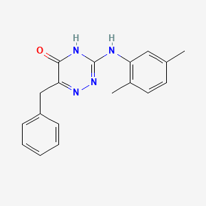 6-benzyl-3-((2,5-dimethylphenyl)amino)-1,2,4-triazin-5(4H)-one