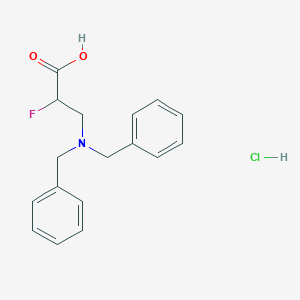 3-(Dibenzylamino)-2-fluoropropanoic acid hydrochloride