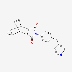 2-(4-(Pyridin-4-ylmethyl)phenyl)-4,4a,5,5a,6,6a-hexahydro-4,6-ethenocyclopropa[f]isoindole-1,3(2H,3aH)-dione
