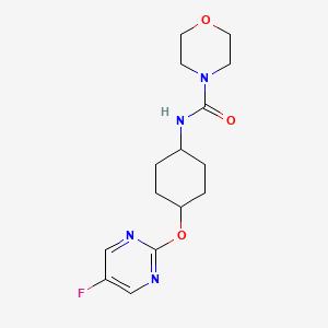 N-((1r,4r)-4-((5-fluoropyrimidin-2-yl)oxy)cyclohexyl)morpholine-4-carboxamide