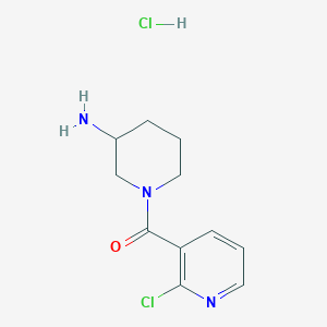 (3-Aminopiperidin-1-yl)(2-chloropyridin-3-yl)methanone hydrochloride