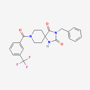 3-Benzyl-8-(3-(trifluoromethyl)benzoyl)-1,3,8-triazaspiro[4.5]decane-2,4-dione