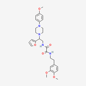 N1-(3,4-dimethoxyphenethyl)-N2-(2-(furan-2-yl)-2-(4-(4-methoxyphenyl)piperazin-1-yl)ethyl)oxalamide