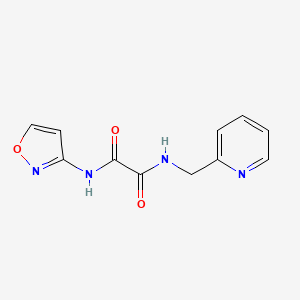 molecular formula C11H10N4O3 B2977040 N1-(isoxazol-3-yl)-N2-(pyridin-2-ylmethyl)oxalamide CAS No. 899743-89-6