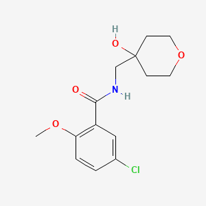 5-chloro-N-((4-hydroxytetrahydro-2H-pyran-4-yl)methyl)-2-methoxybenzamide