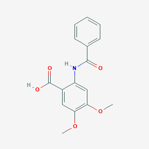 2-(Benzoylamino)-4,5-dimethoxybenzoic acid