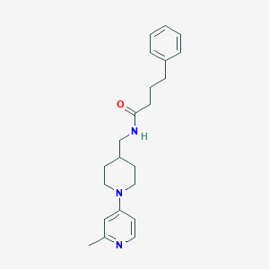 molecular formula C22H29N3O B2977052 N-{[1-(2-methylpyridin-4-yl)piperidin-4-yl]methyl}-4-phenylbutanamide CAS No. 2415631-54-6