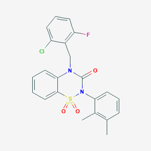 B2977073 4-(2-chloro-6-fluorobenzyl)-2-(2,3-dimethylphenyl)-2H-benzo[e][1,2,4]thiadiazin-3(4H)-one 1,1-dioxide CAS No. 893789-84-9