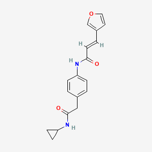 (E)-N-(4-(2-(cyclopropylamino)-2-oxoethyl)phenyl)-3-(furan-3-yl)acrylamide