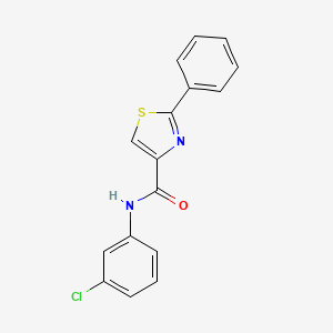 N-(3-chlorophenyl)-2-phenyl-1,3-thiazole-4-carboxamide