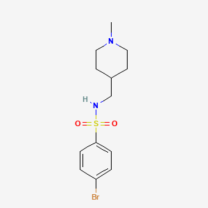 4-bromo-N-((1-methylpiperidin-4-yl)methyl)benzenesulfonamide