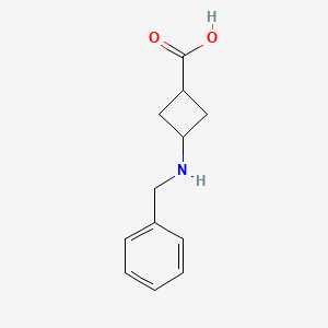 molecular formula C12H15NO2 B2977142 3-(Benzylamino)cyclobutane-1-carboxylic acid CAS No. 1274904-54-9