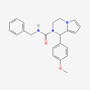 molecular formula C22H23N3O2 B2977163 N-benzyl-1-(4-methoxyphenyl)-1H,2H,3H,4H-pyrrolo[1,2-a]pyrazine-2-carboxamide CAS No. 900002-36-0