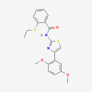 N-(4-(2,5-dimethoxyphenyl)thiazol-2-yl)-2-(ethylthio)benzamide