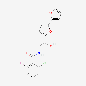 N-(2-{[2,2'-bifuran]-5-yl}-2-hydroxyethyl)-2-chloro-6-fluorobenzamide