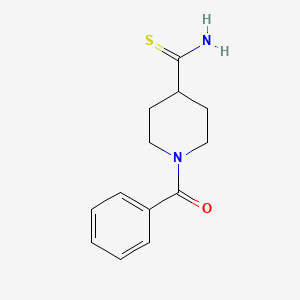 molecular formula C13H16N2OS B2977185 1-Benzoylpiperidine-4-carbothioamide CAS No. 1175826-62-6